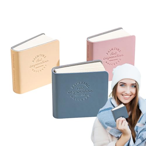 Kleines Skizzenbuch, kompaktes Zeichenbuch, 300 g/m², 48 Seiten, Skizzenbuch für Kunst, Schule, Reisen, Schriftsteller, Klassenzimmer-Planer von Generic