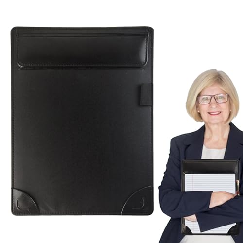 Klemmbrett A4 - Schreibbrett aus Leder, Notizbuch aus Leder | Klemmbrett mit flacher Klemme, Stifthalter und Kartenhalter für Studenten, Krankenschwestern, Schulbüros Klemmbrett A4 - Schreibbrett aus Leder, Notizbuch aus Leder | Klemmbrett mit flacher Klemme, Stifthalter und Kartenhalter für Studenten, Krankenschwestern, Schulbüros von Generic