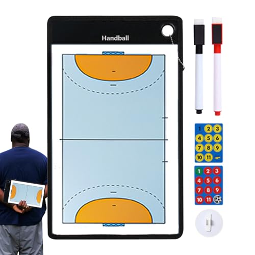 Klemmbrett für Handballtrainer, magnetisches Board für Trainer, magnetisches Klemmbrett mit Gesicht für Handball, Löschtafel mit Handball Klemmbrett für Handballtrainer, magnetisches Board für Trainer, magnetisches Klemmbrett mit Gesicht für Handball, Löschtafel mit Handball von Generic