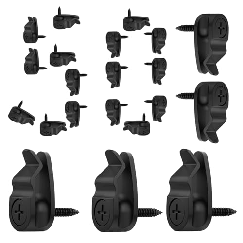 Klemmen für Outdoor Leichte Ketten - Wetterfeste Kabelhalter mit Haken - 50 Stück Wasserdichter Halter Für Weihnachtsbeleuchtung Dekoration Feste Klemmen für Outdoor Leichte Ketten - Wetterfeste Kabelhalter mit Haken - 50 Stück Wasserdichter Halter Für Weihnachtsbeleuchtung Dekoration Feste von Generic