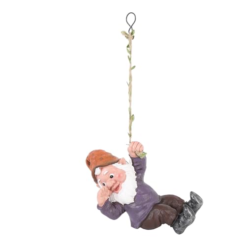 Knome -Statue, Lustige Kreative Realistische Kletterkletternskulptur für den Innenhof (PURPLE) von Generic