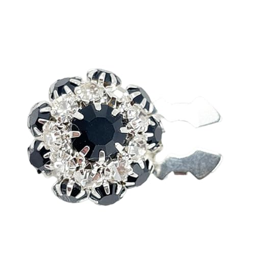 Knopfabdeckungen aus Strass – abnehmbare Kristallknöpfe für Frauen, Zubehör zur Herstellung von Schmuck mit Blumenanhänger | Verzierungen mit flacher Rückseite, Knopfabdeckungen aus von Generic