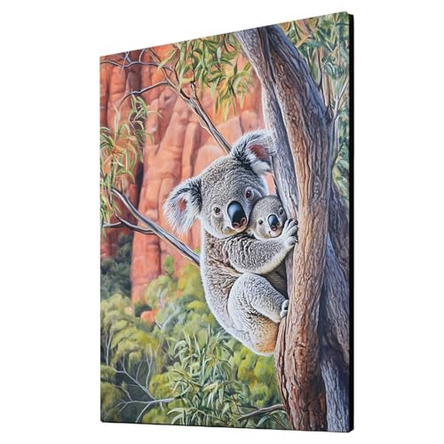 Koala Malen Nach Zahlen Erwachsene Baum Malen Nach Zahlen 135x100 cm DIY Basteln Erwachsene Klarheit Farbe Leinwan Bilder mit Acrylfarben Set 3 Typen Pinsel für Wanddeko Wohnzimmer, Geschenke 2YH-4900 Koala Malen Nach Zahlen Erwachsene Baum Malen Nach Zahlen 135x100 cm DIY Basteln Erwachsene Klarheit Farbe Leinwan Bilder mit Acrylfarben Set 3 Typen Pinsel für Wanddeko Wohnzimmer, Geschenke 2YH-4900 von Generic