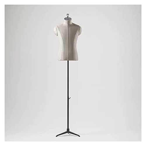 Kommerzieller männlicher Schaufensterpuppen-Torso-Körper mit verstellbarem Stativständer, Kleiderständer, bodenstehendes Puppenkörper-Schneiderpuppenmodell für Studio-Schaufenster (Farbe: Nr. 2, Größe Kommerzieller männlicher Schaufensterpuppen-Torso-Körper mit verstellbarem Stativständer, Kleiderständer, bodenstehendes Puppenkörper-Schneiderpuppenmodell für Studio-Schaufenster (Farbe: Nr. 2, Größe von Generic