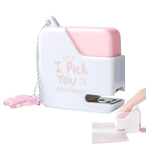Kompakter – tragbarer Hefter mit Klammer für Reisen, Schule und Büro | Niedliches Miniatur-Heftgerät für Schüler und Lehrer, Bure Supplies Set von Generic