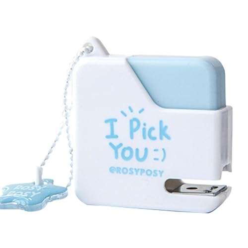 Kompaktes Heftgerät – tragbarer Heftgerät mit Metallstich für Reisen, Schule und Büro | Niedliches Miniatur Hefter-Set für Bürobedarf für Schüler und Lehrer Kompaktes Heftgerät – tragbarer Heftgerät mit Metallstich für Reisen, Schule und Büro | Niedliches Miniatur Hefter-Set für Bürobedarf für Schüler und Lehrer von Generic