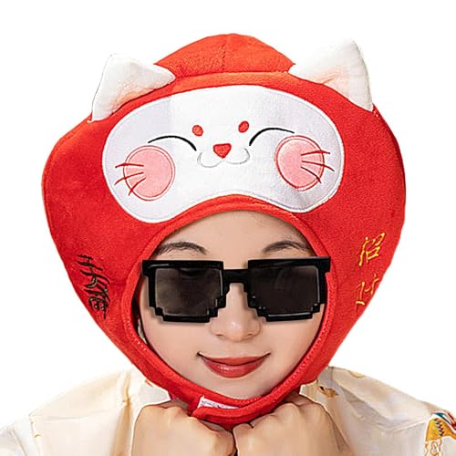 Kopfbedeckungen Plüsch Katze, Rollenspiel Kopfbedeckungen Zubehör | Hut Kostüm Zubehör Neujahr, weiches Tier Kostüm Hut für Geburtstag Maskerade Ball Kopfbedeckungen Plüsch Katze, Rollenspiel Kopfbedeckungen Zubehör | Hut Kostüm Zubehör Neujahr, weiches Tier Kostüm Hut für Geburtstag Maskerade Ball von Generic