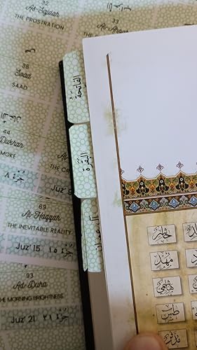 Koran-Organizer-Tabs, 114 Surah-Tabs + 30 Juzz-Tabs, Koranstudien-Journaling, Koran-Zubehör, Koran-Index-Tabs, islamische Geschenke, bunte islamische geometrische Designs, (Englisch und Arabisch) von Generic