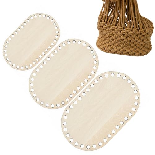 Korbboden für Häkelbasis, Korb aus zum Häkeln – ovaler Korb aus mit stabilem Haken, 3 Stück, Basis aus , Taschenboden zum Häkeln für Stricker, Anfänger, Zubehör Korbboden für Häkelbasis, Korb aus zum Häkeln – ovaler Korb aus mit stabilem Haken, 3 Stück, Basis aus , Taschenboden zum Häkeln für Stricker, Anfänger, Zubehör von Generic