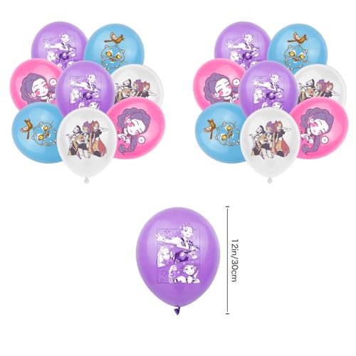 Kpop-Dämonenjäger Geburtstagsdekorationen Huntrix Rumi Mira Zoey Jinu Saja Boys Kuchendekoration Cupcake-Dekorationen Banner Luftballons Partydekorationen Zubehör für Kinder und Fans C17 Kpop-Dämonenjäger Geburtstagsdekorationen Huntrix Rumi Mira Zoey Jinu Saja Boys Kuchendekoration Cupcake-Dekorationen Banner Luftballons Partydekorationen Zubehör für Kinder und Fans C17 von Generic