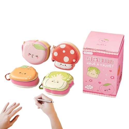 Kranke Kissen – Haftnotizen Sticks, klebrige Farbnoten mit Kette | 4 x tragbares Schreibwaren-Zubehör, ästhetisches Klebematerial für Kinder Kranke Kissen – Haftnotizen Sticks, klebrige Farbnoten mit Kette | 4 x tragbares Schreibwaren-Zubehör, ästhetisches Klebematerial für Kinder von Generic