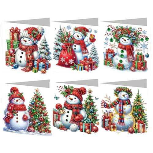 Kreativset DIY Diamantmalerei Grußkarten Weihnachten 6er-Set mit Strasssteinen for Festtage und Anlässe Kreativset DIY Diamantmalerei Grußkarten Weihnachten 6er-Set mit Strasssteinen for Festtage und Anlässe von Generic