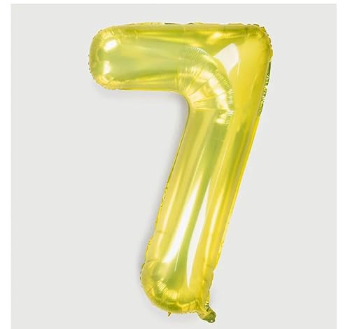 Kristall Gold Ziffern Folienballon, Luftballon Party Décor Aluminium Film Luftballons-7-100cm,Kristall Gold Kristall Gold Ziffern Folienballon, Luftballon Party Décor Aluminium Film Luftballons-7-100cm,Kristall Gold von Generic