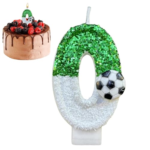 Kuchenkerzen, Glitzerkerzen, Fußball-Dekoration, Geburtstagskerze, Kuchendekoration, für die Dekoration von Kuchen, Kerze Nummer Dekoration Kuchenkerzen, Glitzerkerzen, Fußball-Dekoration, Geburtstagskerze, Kuchendekoration, für die Dekoration von Kuchen, Kerze Nummer Dekoration von Generic