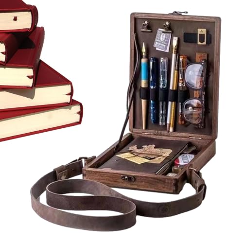 Künstlerin Utility Chest - Vintage Malertasche, Sketch Art Eundel | Multifunktionales Zeichnungs -Toolkit -Box Mit Abschließbarem Deckel, Kompaktbürstenorganisator, Tragbares Schreibkoffer Für Designe von Generic