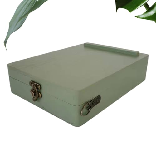 Künstlerin Utility Chest - Vintage Malertasche, Sketch Art Eundel | Multifunktionales Zeichnungs -Toolkit -Box Mit Abschließbarem Deckel, Kompaktbürstenorganisator, Tragbares Schreibkoffer Für Designe von Generic