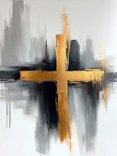 Künstlerisch Diamond Painting Erwachsene Groß XXL 100x135cm, 5D Diamant Painting Bilder Gold Muster DIY Bastel Erwachsene Anfänger Mosaik Set für Zimmer Wohnzimmer Deko Aesthetic, Geschenke RE5C-XJ von Generic