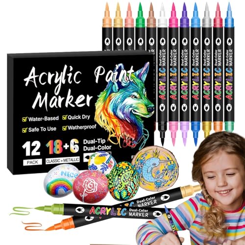 Künstlermalstift-Set – Malstift-Set zum Ausmalen | Multifunktionale Marker Stifte für Kunstliebhaber, Studenten oder handgeschriebene Tagebücher Künstlermalstift-Set – Malstift-Set zum Ausmalen | Multifunktionale Marker Stifte für Kunstliebhaber, Studenten oder handgeschriebene Tagebücher von Generic