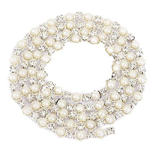 Künstliche Perlen, Strass, Blumenkette, Nähen, Basteln, 91 cm, Silber Künstliche Perlen, Strass, Blumenkette, Nähen, Basteln, 91 cm, Silber von Generic