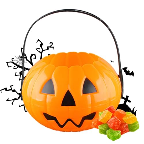 Kürbis-Süßigkeiten-Eimer, Kürbis-Eimer, Halloween-Eimer, Foto-Requisiten mit Griff, faltbare Süßigkeitentüten, Halloween-Dekorationen Kürbis-Süßigkeiten-Eimer, Kürbis-Eimer, Halloween-Eimer, Foto-Requisiten mit Griff, faltbare Süßigkeitentüten, Halloween-Dekorationen von Generic