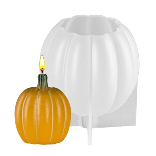 Kürbisform, niedliche runde Thanksgiving-Kürbisformen für Kerzen, Herbstkerzenformen, Epoxidharz-Gusszubehör für handgefertigte Gips-Ornamente, Aromatherapie-Kerzen Kürbisform, niedliche runde Thanksgiving-Kürbisformen für Kerzen, Herbstkerzenformen, Epoxidharz-Gusszubehör für handgefertigte Gips-Ornamente, Aromatherapie-Kerzen von Generic