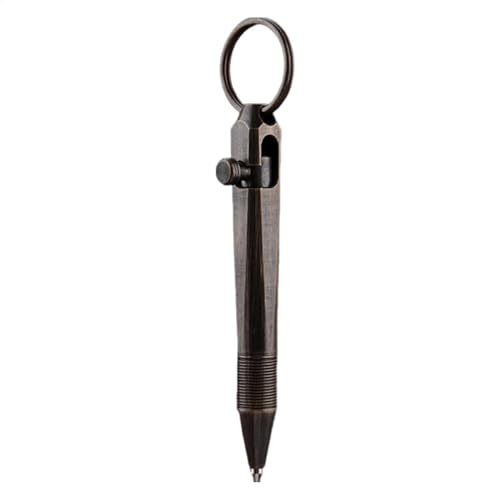 Kugelschreiber aus massivem Messing | Kugelschreiber mit kurzer Tinte, kleine Geldbörsen-Stifte | Taschenreisestift mit kurzem Absatz, Signatur-Stift, Bolzen-Kugelschreiber für Taschen Kugelschreiber aus massivem Messing | Kugelschreiber mit kurzer Tinte, kleine Geldbörsen-Stifte | Taschenreisestift mit kurzem Absatz, Signatur-Stift, Bolzen-Kugelschreiber für Taschen von Generic
