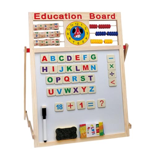 Kunst- für Zeichenbrett aus Holz für – doppelseitige magnetische Whiteboard und Kreidetafel für Kleinkinder | Stehende Kunststaffelei, magnetisches Whiteboard, trocken abwischbare Tafel P Kunst- für Zeichenbrett aus Holz für – doppelseitige magnetische Whiteboard und Kreidetafel für Kleinkinder | Stehende Kunststaffelei, magnetisches Whiteboard, trocken abwischbare Tafel P von Generic