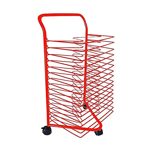 Kunst-Trockenständer, 16-stufiger Kunst-Trockenständer mit Rädern – platzsparende Aufbewahrung für Schule und Kunstclub, ideal zum Ausstellen und Lufttrocknen von Kunstwerken, 85 x 43 x 32 cm von Generic