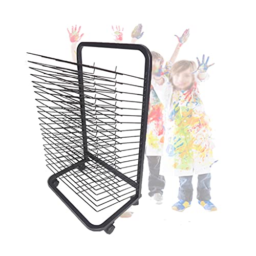Kunst-Trockenständer, 20-lagiger beweglicher Kunst-Trockenständer, platzsparende Staffelei für Leinwand und Papier, ideales pädagogisches Atelierregal für Künstler und Maler, effiziente Kunst-Su von Generic