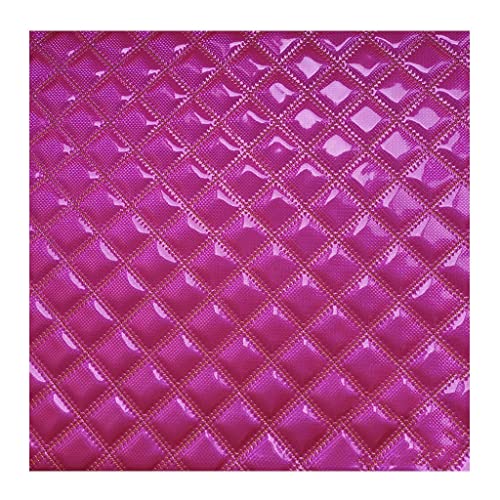Kunstleder Gesteppt Kaschiert Meterware 140cm ×100cm, Leder Polsterstoff Stoff Für Schrank Ledertasche Autositz Sofa Möbel Repara, Tiefviolett(Purple,1.4X2m) von Generic