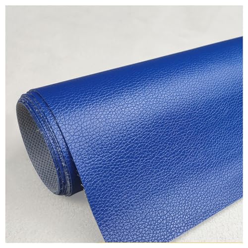 Kunstleder Gesteppt Meterware Polsterstoff Leder Stoff Kunstleder Blätter Für Ohrringe Einfarbig Lederimitat Texturiert Lederstoff Möbelstoff(Blue 4,1.6X1m) von Generic