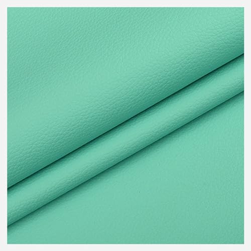 Kunstleder Gesteppt Meterware Polsterstoff Leder Stoff Kunstleder Blätter Für Ohrringe Einfarbig Lederimitat Texturiert Lederstoff Möbelstoff Meterware(Aqua,1.6X4m) von Generic