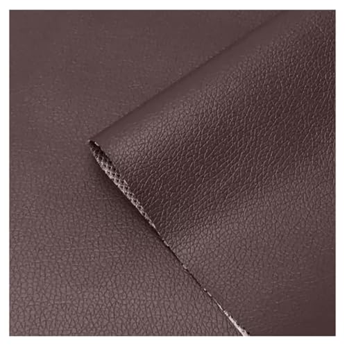 Kunstleder Gesteppt Meterware Polsterstoff Leder Stoff Kunstleder Blätter Für Ohrringe Einfarbig Lederimitat Texturiert Lederstoff Möbelstoff Meterware(Dark Espresso,1.6X4m) von Generic