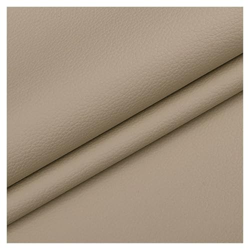 Kunstleder Gesteppt Meterware Polsterstoff Leder Stoff Kunstleder Blätter Für Ohrringe Einfarbig Lederimitat Texturiert Lederstoff Möbelstoff Meterware(Khaki,1.6X2m) von Generic