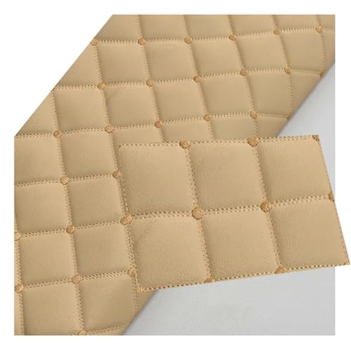 Kunstleder Gesteppt Meterware Polsterstoff Möbelstoff Gesteppt Kaschiert Leder Polsterstoff Stoff Kunstleder Polsterstoff Bezugsstoff Lederoptik Als Polster-Stoff/Sitzbezug für Den Innen(Skin Tone,1.6 von Generic