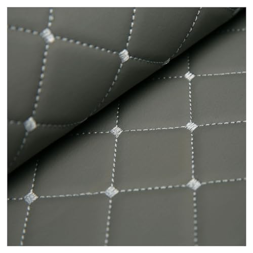 Kunstleder Gesteppt Meterware Polsterstoff Möbelstoff Kaschiert Bezugsstoff Lederoptik Als Polster-Stoff/Sitzbezug für(Gray,1.4X5m) von Generic
