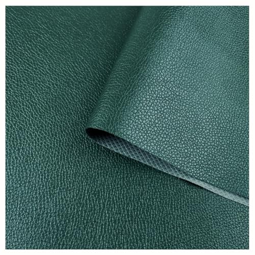 Kunstleder Leder Meterware Polsterstoff Stoff 160cm Bezugsstoff(Dark green,1.6X5m) von Generic
