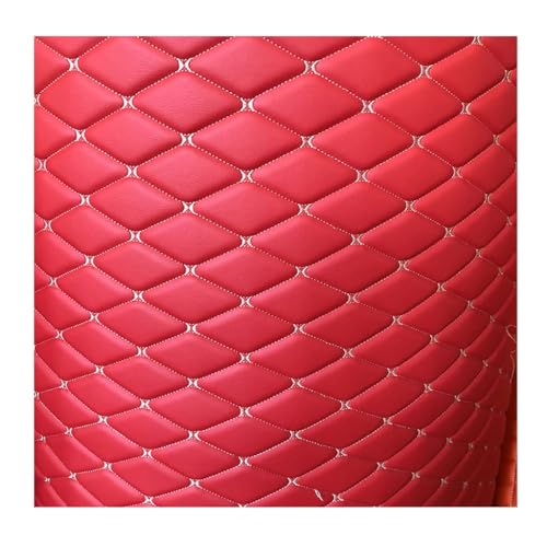 Kunstleder Leder Meterware Polsterstoff Stoff 160cm Bezugsstoff Rot(Size: 1.6x1m/5.25x3.28ft)(Red,1.6x10m) von Generic