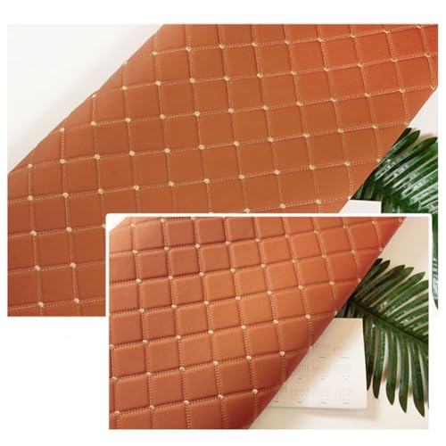 Kunstleder Lederkonzept Kunstleder Polsterstoff Gesteppt Kaschiert Meterware Möbelstoff Dekostoff(Cayenne,1.6x15m) von Generic