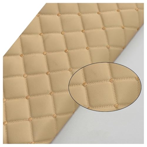 Kunstleder Lederkonzept Kunstleder Polsterstoff Gesteppt Kaschiert Meterware Möbelstoff Dekostoff, Für Polstermöbel, Handwerk (Size:1.6x1m/5.25x3.28ft)(Skin Tone,1.6x2m) von Generic