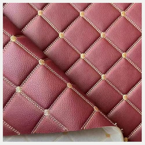 Kunstleder Lederkonzept Kunstleder Polsterstoff Gesteppt Kaschiert Meterware Möbelstoff Dekostoff, Für Polstermöbel, Handwerk # Size: 1.6x1m/63x39.4inch(Burgundy,1.6x15m) von Generic