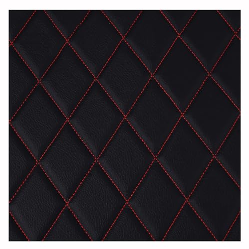 Kunstleder Lederkonzept Kunstleder Polsterstoff Gesteppt Kaschiert Meterware Möbelstoff Dekostoff, Leder Polster Stoff(Black2,1.6X5m) von Generic