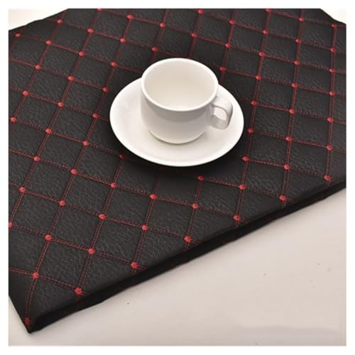 Kunstleder Lederkonzept Polsterstoff Gesteppt Kaschiert Meterware Möbelstoff Dekostoff(Black,1.4X8m) von Generic