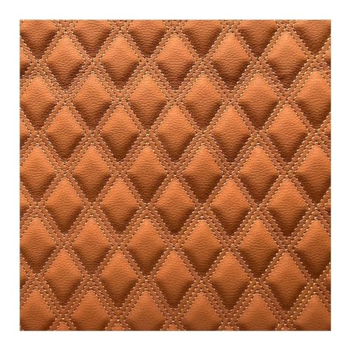 Kunstleder Lederkonzept Polsterstoff Gesteppt Kaschiert Meterware Möbelstoff Dekostoff, Leder Polster Stoff Lederkonzept Kunstleder 1.55x1m(Oranje,1.55X8m) von Generic