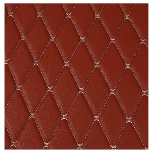Kunstleder PVC Gesteppt Kaschiert Leder Polsterstoff Kaschiert Meterware Dekostoff Für Schrank Ledertasche Autositz Sofa(Brown,1.6X3m) von Generic