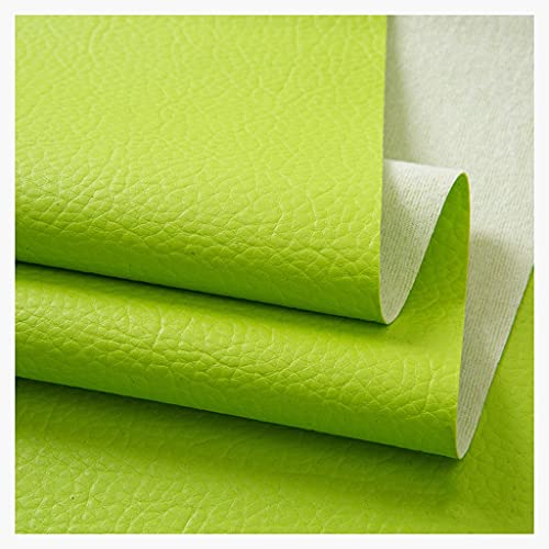 Kunstleder Polsterstoff Kaschiert Meterware MöBelstoff FüR SäMtliche Polsterarbeiten,Autos,Boote,Dekorationen 140cm Breit(Green,1.4X4m) von Generic