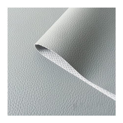 Kunstleder Polsterstoff Kaschiert Meterware MöBelstoff FüR SäMtliche Polsterarbeiten,Autos,Boote,Dekorationen 160cm Breit 1m Meterware verkauft(Light grey,1.6X6m) von Generic