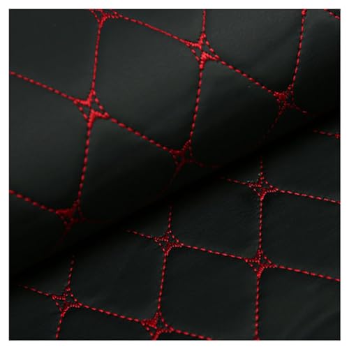 Kunstleder Polsterstoff Kaschiert Meterware MöBelstoff FüR SäMtliche Polsterarbeiten,Autos,Boote,Dekorationen 1m Meterware(Black,1.4X10m) von Generic