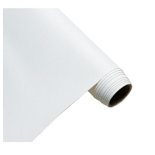 Kunstleder Polsterstoff Meterware FüR Möbel Sofa Stuhl Autos Polsterarbeiten Autos Dekorationen DIY Basteln Nähen 160 cm Breit Meterware Verkauft(Size: 1.6x1m/63x39.4inch)(White,1.6X10m) von Generic