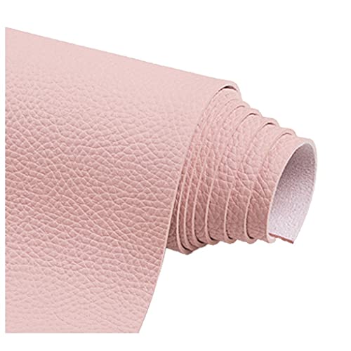 Kunstleder Stoff 138x50cm PU Weich Kunstleder Polsterstoff für Möbelveredelung, Sofa, Stuhl, Autositzbezug(Pink,1.38X2m) von Generic